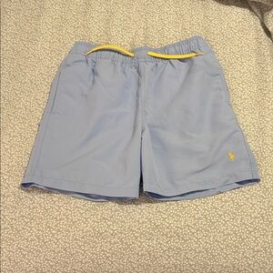 Polo by Ralph Lauren Light Blue Swim Shorts with Yellow Button